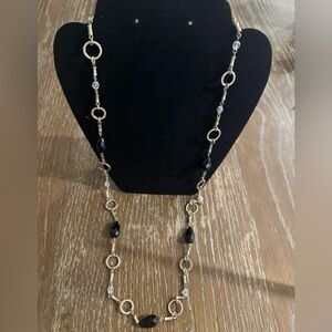 Lia Sophia Gold and Black Necklace